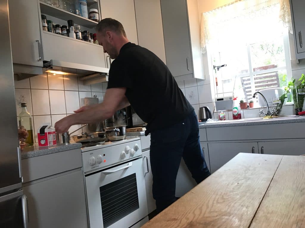 Home cooking in Iceland