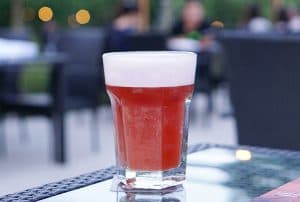 Strawberry sour beer