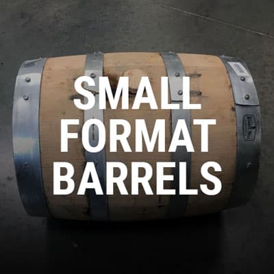 Small format barrel for barrel aging homebrew